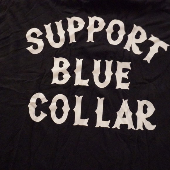 Troll Co. Support Blue Collar T-shirt - Picture 2 of 3